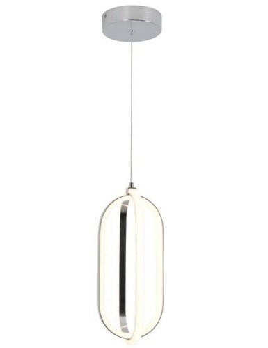 Artika Arlo 24-Watt Integrated LED Chrome Modern Hanging Mini Pendant Light - Picture 6 of 8