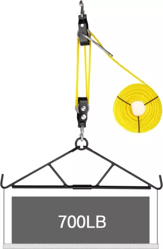 Deer Hanger Elk Hoist Pulley Lift System with Gambrel Hunting Game Hanging Kit 