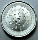 2020 2 Oz 999 Silver Round Cov-19 Pandemic Envela Ultra High Relief Coin.