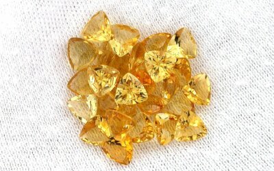 ONE 5mm Trillion Trilliant Triangle Golden Citrine Gem Stone Gemstone EBS4476