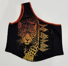 Women's Def Leppard One-Shoulder Graphic Tank Top - Black 1X