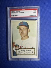 1952 Topps #199 George Zuverink Indians PSA 5