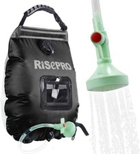 RISEPRO Solar Shower Bag, 20 L, Camping Bag for Shower with Hot Water at a Tempe