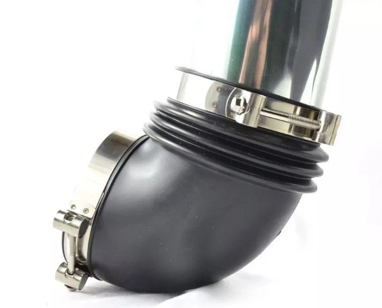 4" Diesel Heat Shield Cold Air Intake Red for 03-07 Dodge Ram 2500 3500 5.9L - Image 4 of 4