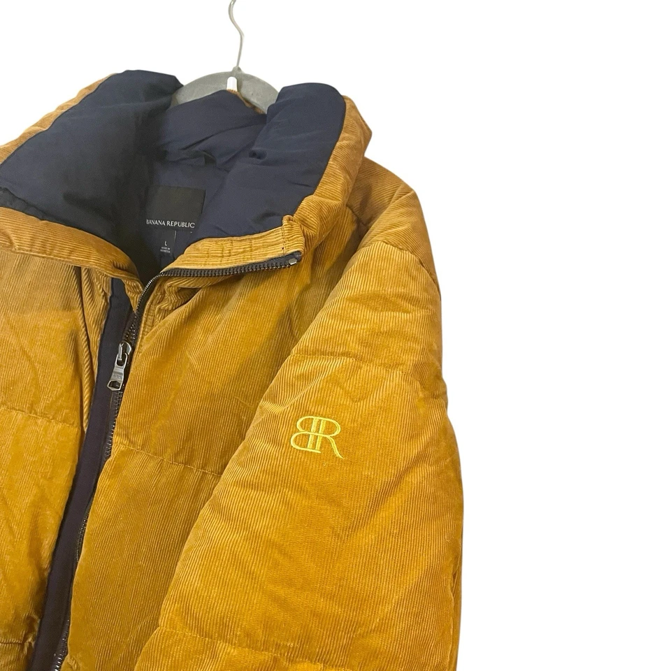 Chaqueta acolchada Banana Republic Abrigo Pana Caléndula $350 M Nueva SIN CAPUCHA Foto 4 de 4