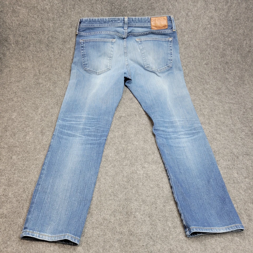 AG Adriano Goldschmied 牛仔裤男式 34R 蓝色牛仔 360 The Tellis 现代修身版型 — 第 3/4 张图片