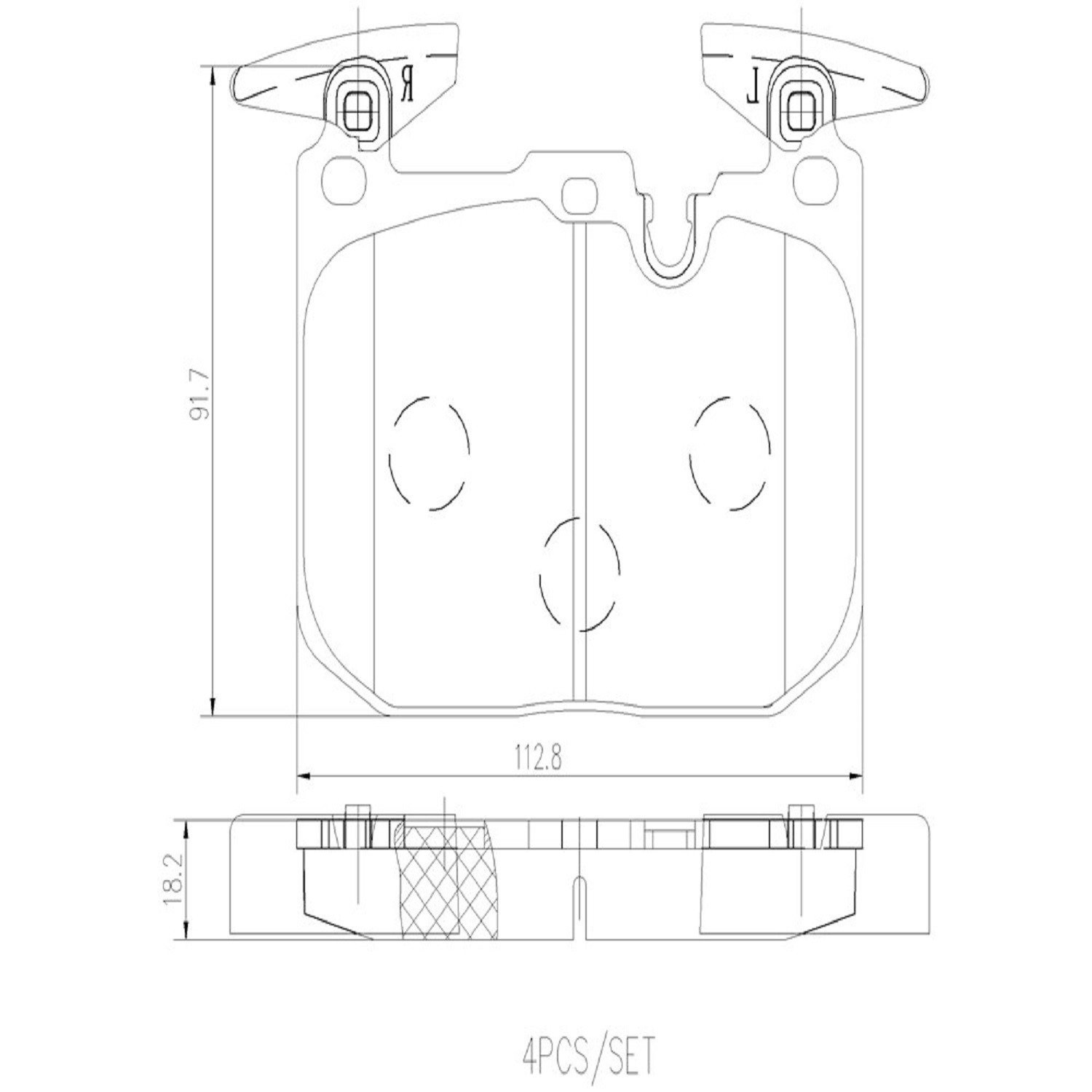 BMW i8 2014-2020 Front Brake pad