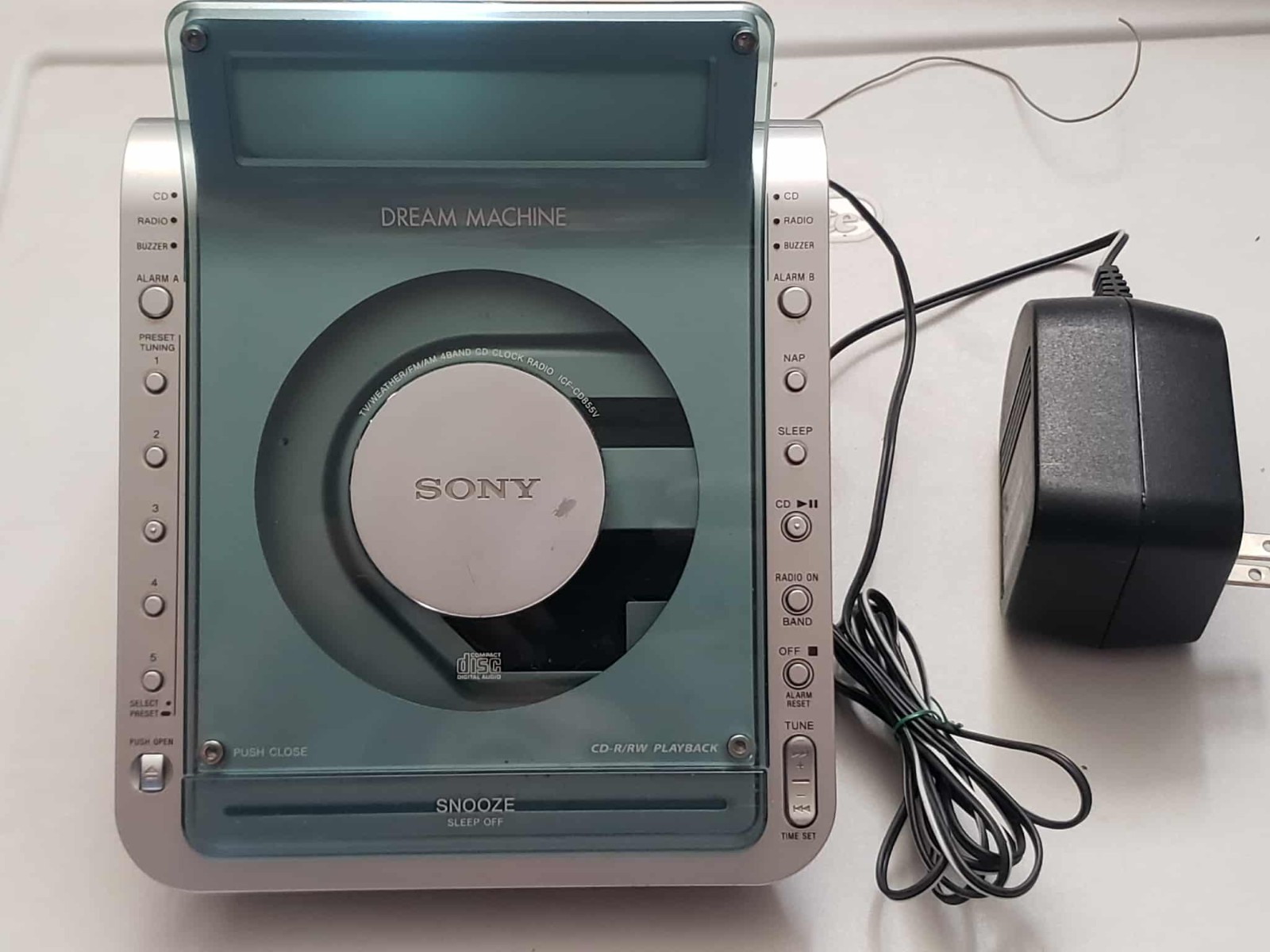 Cd Player Radio Icf-cd855v  - Tested Works