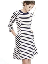 Ponte Fit-and-Flare Dress Banana Republic size 8