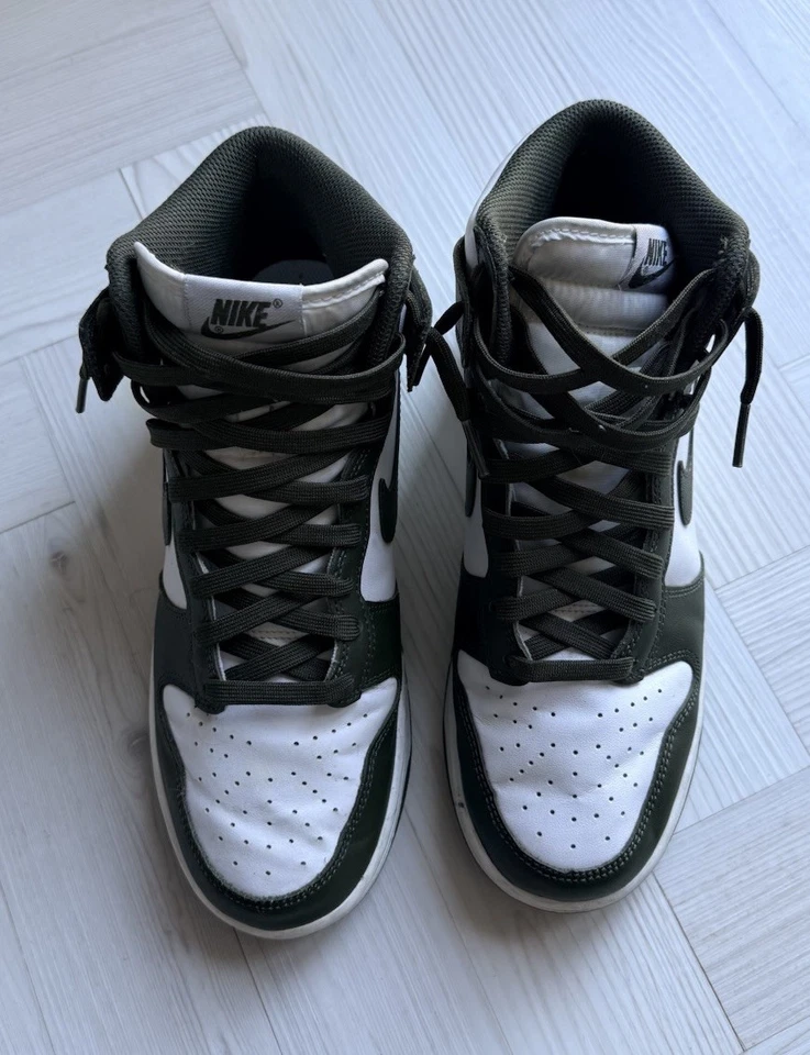 Nike Dunk High Retro Trainers Cargo Khaki Size UK 7, photo 2 of 5