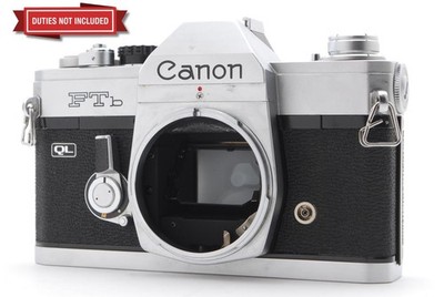 [ Near Mint+++ ] Canon FTb QL Silver 35mm SLR Film Camera Body Only From JAPAN