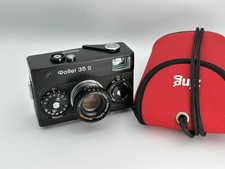 Rollei 35 S Black Sonnar F2.8 40mm Lens Film Pocket Camera- Soft Case- Read