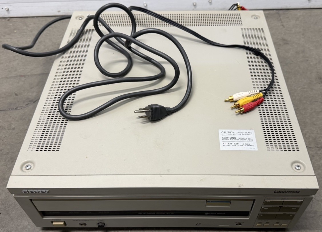 Vintage 1986 Sony Lasermax LDP-2000 Industrial Video Disc Player