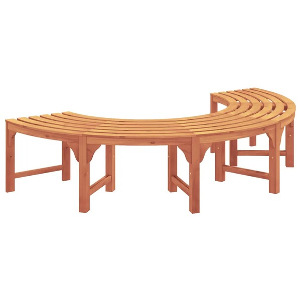 Baumbank Massives Eukalyptus Holz 210X80X45 Cm Gartenbank Sitzbank 4-Sitzer-image