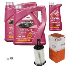 MAHLE &Ouml;lfilter 9 L MANNOL Legend+Ester 0W-40 f&uuml;r Mercedes-Benz M-Klasse ML 350