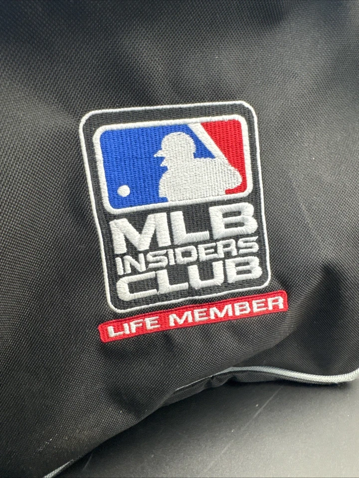 Bolso de Lona de Viaje New York Yankees Lona Negra MLB Insiders Club Life Member Foto 3 de 4