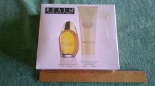 Vintage Erox Realm Gift Set 1.7oz Perfume And 6.8oz Lotion NEW WITH BOX