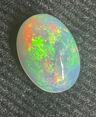 Ethiopian Welo Opal 8.20 ct  Bright Red Green Fire   Natural Multicolor Gemstone