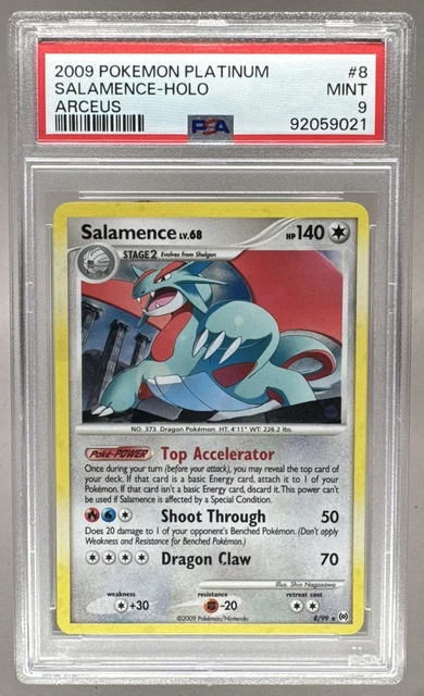 Salamence 2009 Pokemon Platinum Arceus #8 Holo PSA 9
