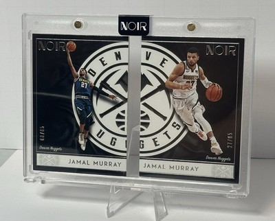 Jamal Murray Noir Dual Card Set /85 SP Denver Nuggets Logo Display RARE
