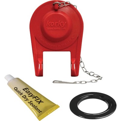 Korky 2 In. EasyFix  Flush Valve Repair Kit with Adjustable Flapper Korky 2003MP