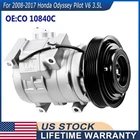 Air AC Compressor With Clutch For 2008-2017 Honda Odyssey 2008-15 Pilot V6 3.5L