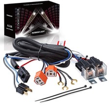 H4 Relay Harness 1set 2 Headlight H6054 6024 9003 5x7 7x6 Led Headlight Relay Wi