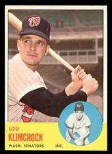 1963 Topps Baseball #542 Lou Klimchock EX/MT *h1