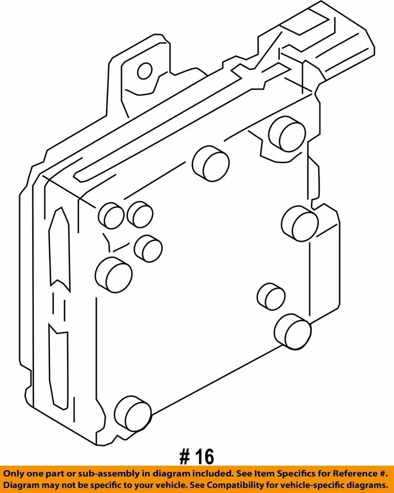 2014 Subaru Impreza Steering Control Module Computer OEM 34710FJ111 - Image 4 of 4