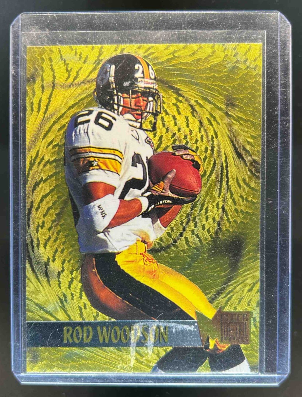 1995 Fleer Metal Rod Woodson Gold Blasters #17 Steelers