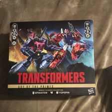 Hasbro Transformers Age of the Primes Wreck 'N Doom Spinister vs Topspin Set