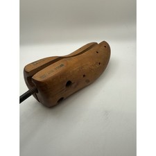 Vintage Mens Large Shoe Tree Stretcher Size 10B to 14B Wood Metal Handle