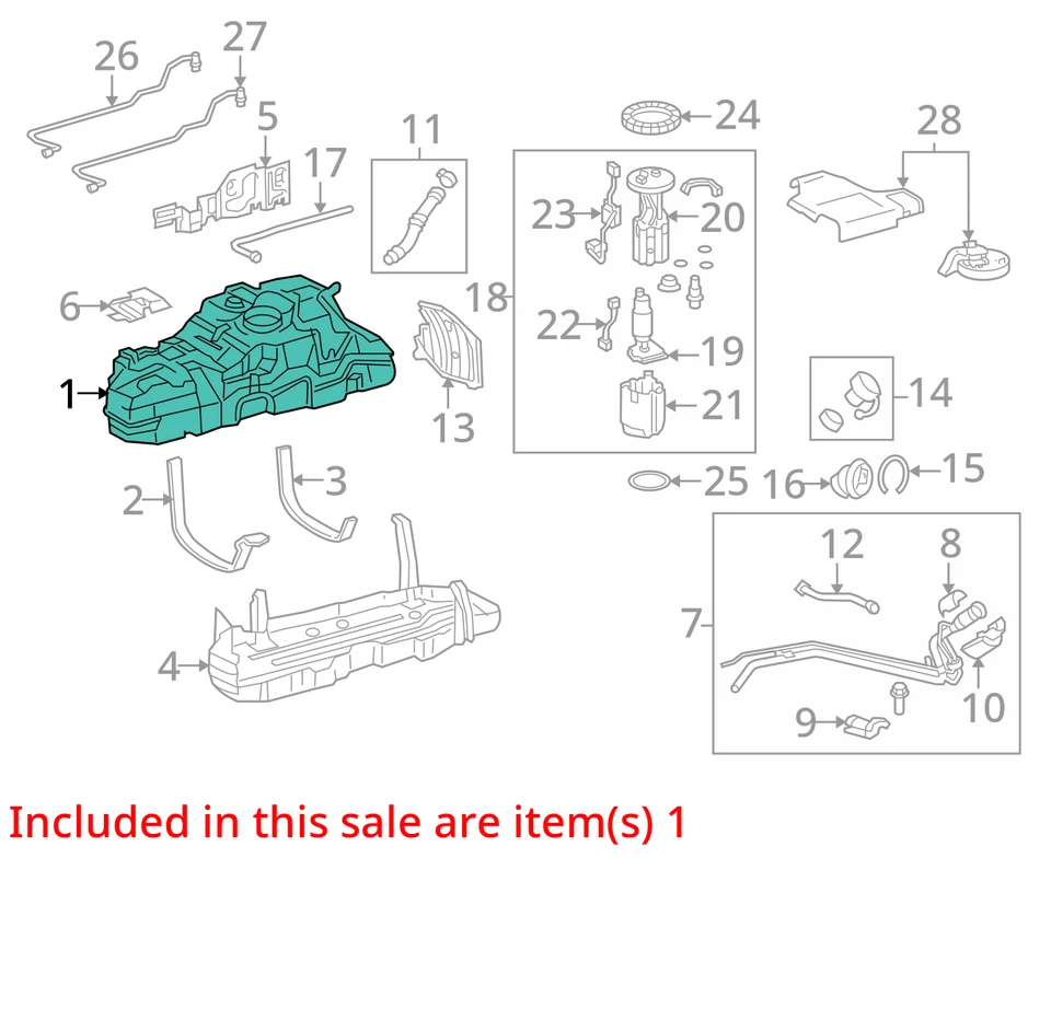 Fits 2010 - 2024 TOYOTA 4RUNNER 4.0L Fuel Tank Assembly OEM Tested Free Shipp - Image 4 of 4