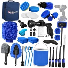41Pcs Car Detailing Kit Detailing Brush Set Car Wash Cleaning Kit 41pcs Blue