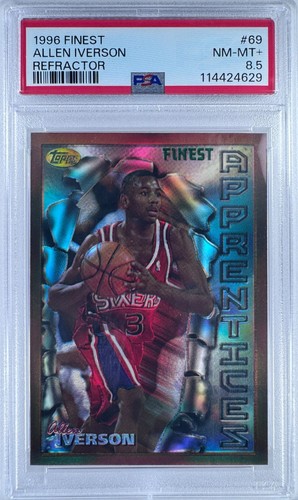 Allen Iverson [Refractor] #69 1996 Finest card