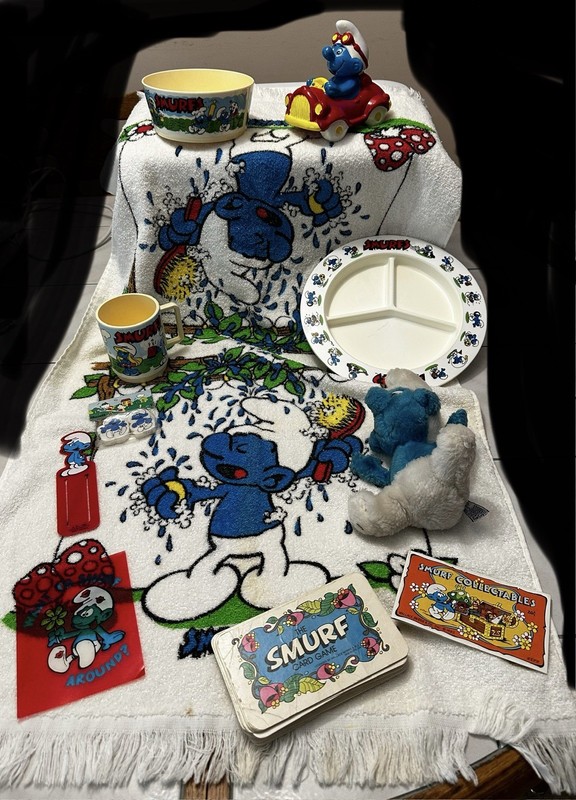 Vintage Smurf collectibles lot