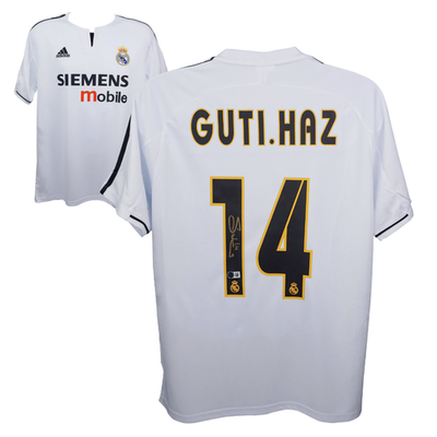 レアル・マドリード GUTI. HAZ サイン入りユニフォーム ベケット鑑定済 グティ【直筆サイン入り】2004-05レアル・マドリード ホームユニホーム