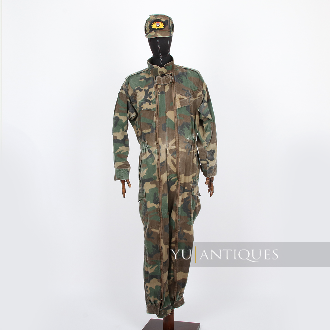 gajes Military Jumpsuit ガジェスミリタリージャンプスーツ Serbia Special Unit Kosovo War 1999 PJP Police Woodland Pattern