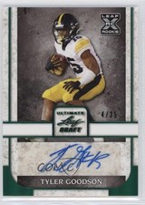 2022 Leaf Ultimate Draft Emerald Spectrum 4/35 Tyler Goodson #BA-TG1 Auto 0p5