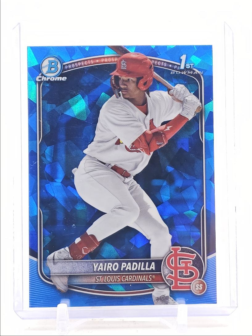 YAIRO PADILLA 2025 BOWMAN CHROME 1ST SAPPHIRE BASEBALL E Q2620