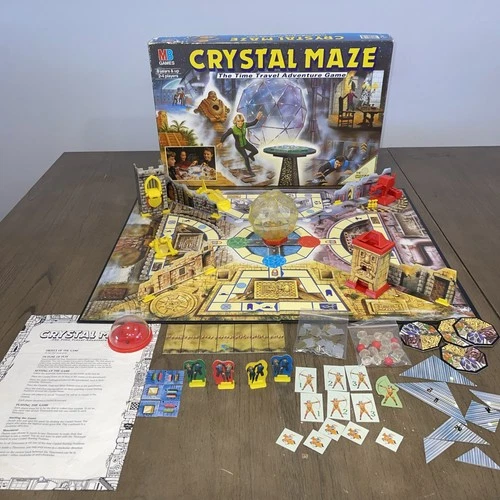 Crystal Maze MB Games 1993 Vintage Board Game - 100% Complete w/ Instructions
