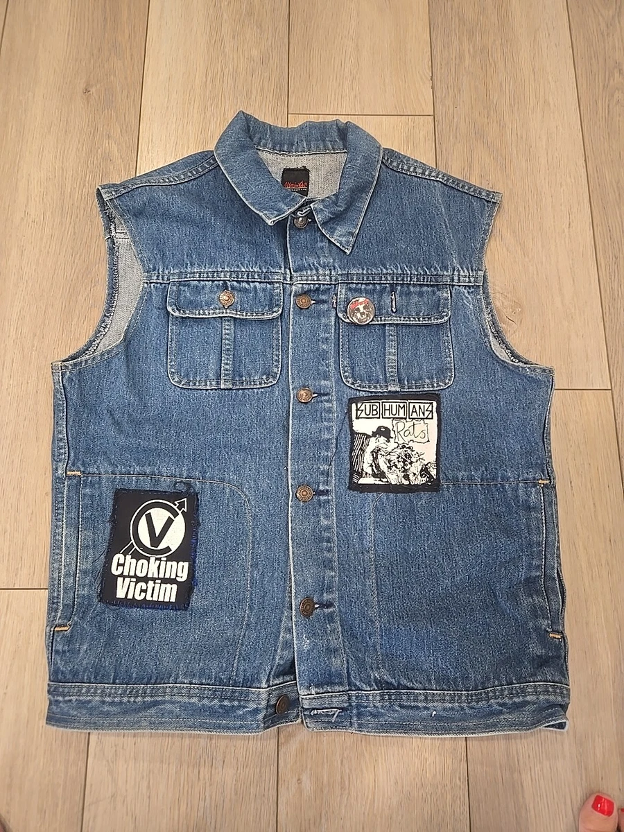 Denim Punk 1980s Vintage Outerwear Coats & Jackets for Men for