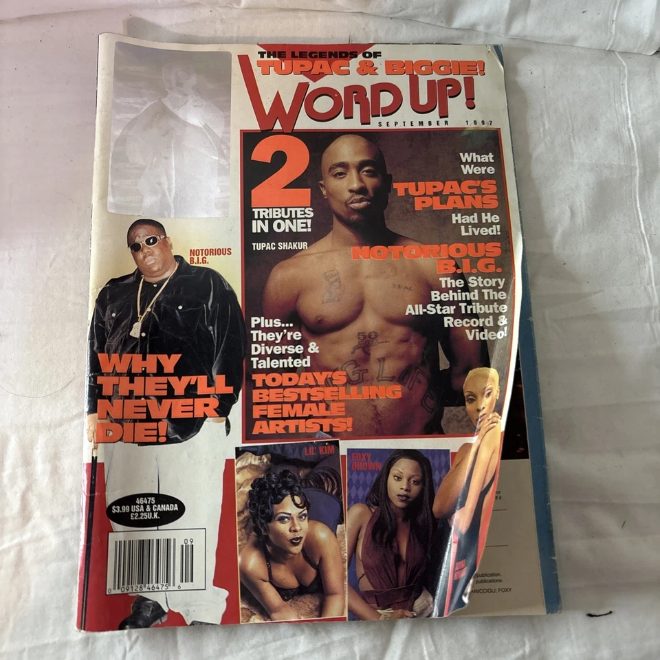 Word Up! Magazine Sept 1997 Rap Hop Hop TUPAC SHAKUR Mary J Blige Notorious BIG - Image 2 of 4