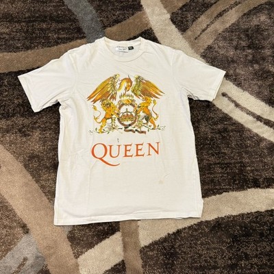 QUEEN crest London official Adult T shirt Size Medium Brian may freddie mercury
