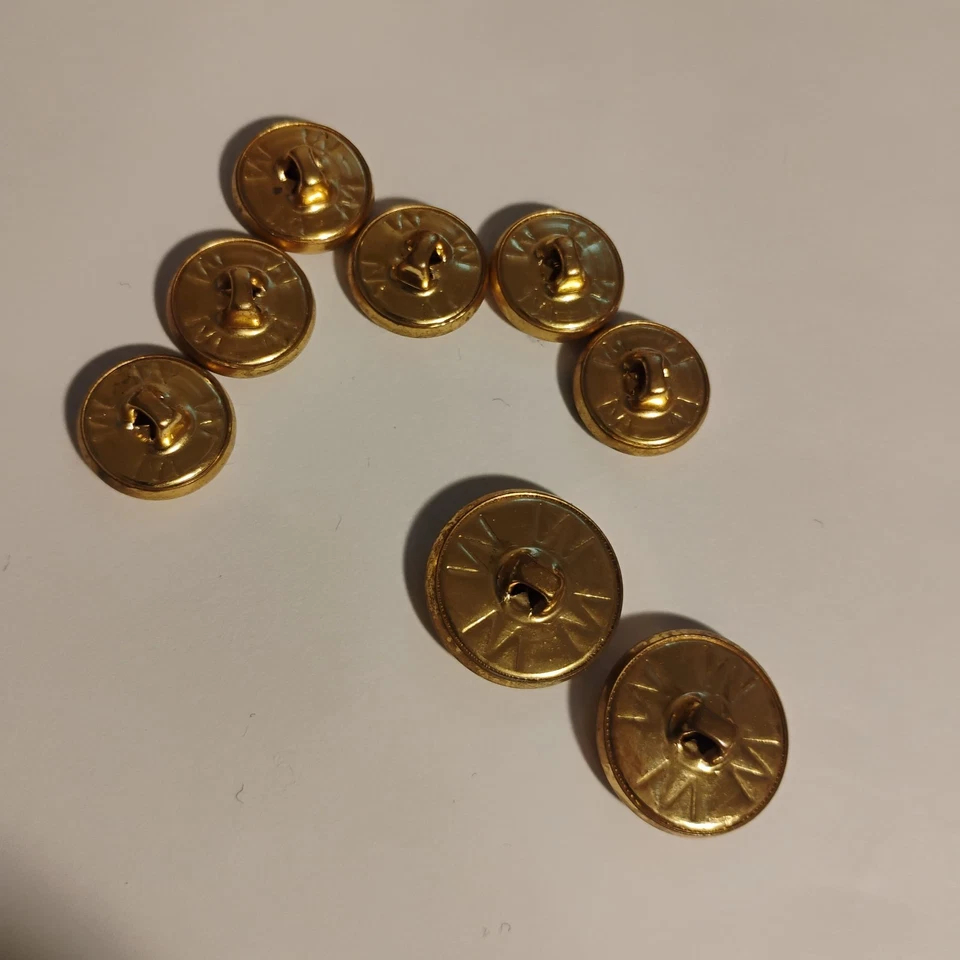 Brooks Brothers 1818 metal blazer replacement button set 8 - Image 4 of 4