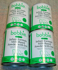 4 Cans Bobbie Organic Infant Formula whole Milk-Based Powder 14.1oz Exp 08/2026