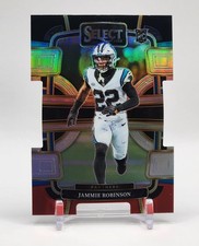 2023 Panini Select JAMMIE ROBINSON Black And Red Prizm Die Cut RC PANTHERS