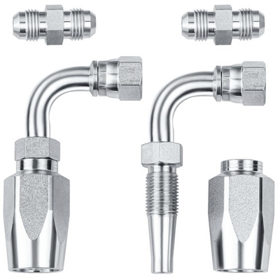 #ad #ad 2 Pack 90 Degree Hydraulic Hose Field Repair Kit3 8quot; Inner Diameter Reusable $74.84