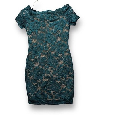 Iris basic New Green Floral Lace Sheath Dress Womens S Formal Wedding Guest Romantic Party | Sz: S | Color: Green Iris basic New Green Floral Lace Sheath Dress Womens S Formal Wedding Guest Romantic Party | Sz: S | Color: Green