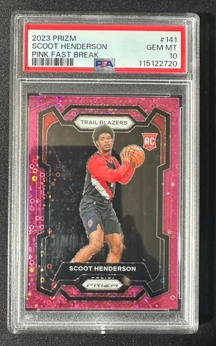 2023 Panini Prizm Basketball Fast Break Pink Scoot Henderson #141